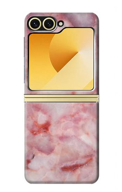 S2843 Texture en marbre rose Etui Coque Housse pour Samsung Galaxy Z Flip 6