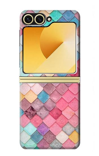 S2947 Bonbons Minimal Couleurs pastel Etui Coque Housse pour Samsung Galaxy Z Flip 6, Flip 7 FE