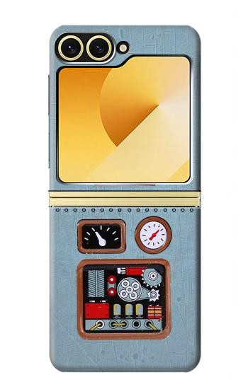 S3040 Retro Robot Jouet Etui Coque Housse pour Samsung Galaxy Z Flip 6, Flip 7 FE