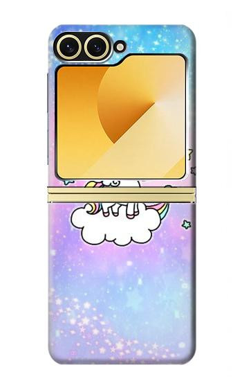 S3256 Mignon Licorne Etui Coque Housse pour Samsung Galaxy Z Flip 6, Flip 7 FE
