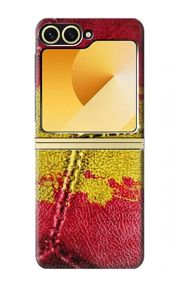 S3315 Espagne Drapeau graphique Football Millésime Etui Coque Housse pour Samsung Galaxy Z Flip 6, Flip 7 FE