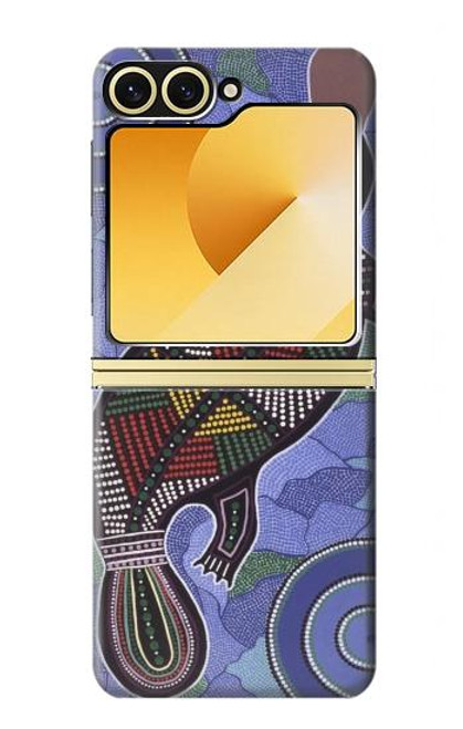 S3387 Platypus Art aborigène d'Australie Etui Coque Housse pour Samsung Galaxy Z Flip 6, Flip 7 FE