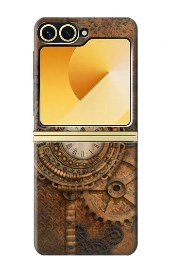S3401 Horloge vitesse Steampunk Etui Coque Housse pour Samsung Galaxy Z Flip 6, Flip 7 FE