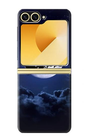 S3508 Noël Père Noël Lune Etui Coque Housse pour Samsung Galaxy Z Flip 6, Flip 7 FE