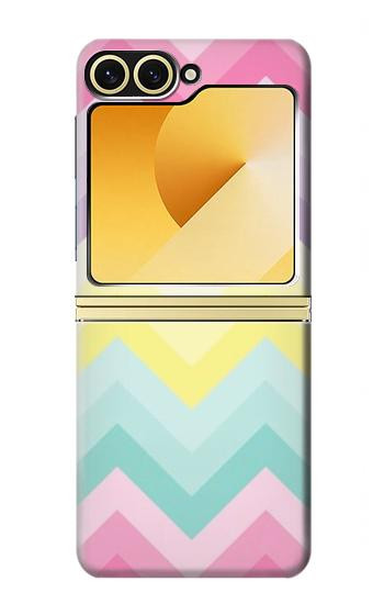 S3514 Arc en ciel Zigzag Etui Coque Housse pour Samsung Galaxy Z Flip 6, Flip 7 FE