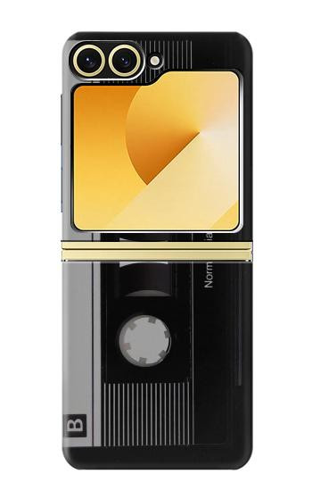 S3516 Ruban cassette millésimé Etui Coque Housse pour Samsung Galaxy Z Flip 6, Flip 7 FE