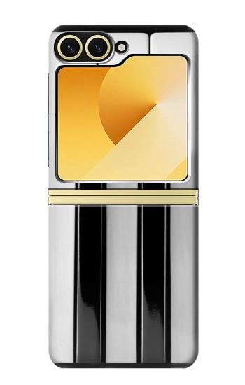 S3524 Clavier de piano Etui Coque Housse pour Samsung Galaxy Z Flip 6, Flip 7 FE