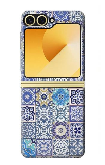 S3537 Motif marocain Mosaïque Etui Coque Housse pour Samsung Galaxy Z Flip 6, Flip 7 FE