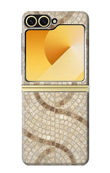 S3703 Carreaux de mosaïque Etui Coque Housse pour Samsung Galaxy Z Flip 6, Flip 7 FE