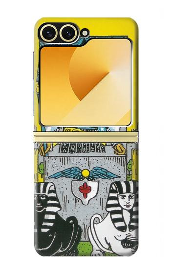 S3739 Carte de tarot le char Etui Coque Housse pour Samsung Galaxy Z Flip 6, Flip 7 FE