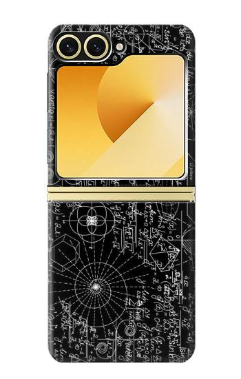 S3808 Tableau noir de mathématiques Etui Coque Housse pour Samsung Galaxy Z Flip 6, Flip 7 FE