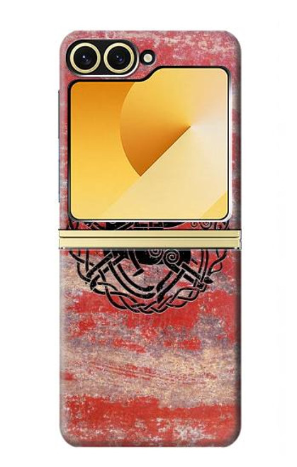 S3831 Symbole antique nordique viking Etui Coque Housse pour Samsung Galaxy Z Flip 6, Flip 7 FE