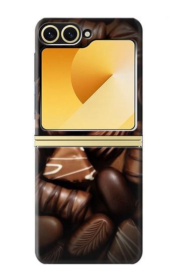 S3840 Amateurs de chocolat au lait au chocolat noir Etui Coque Housse pour Samsung Galaxy Z Flip 6, Flip 7 FE