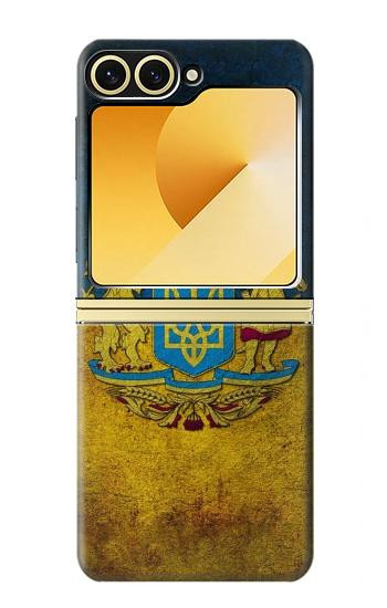 S3858 Drapeau de l'Ukraine Etui Coque Housse pour Samsung Galaxy Z Flip 6, Flip 7 FE