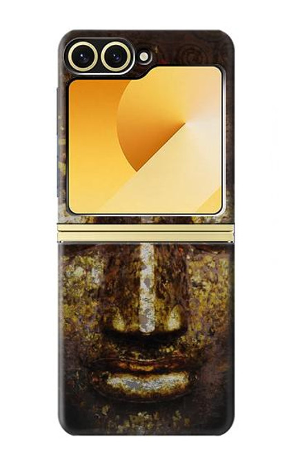 S3874 Symbole Ohm du visage de Bouddha Etui Coque Housse pour Samsung Galaxy Z Flip 6, Flip 7 FE