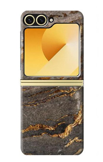 S3886 Rocher de marbre gris Etui Coque Housse pour Samsung Galaxy Z Flip 6, Flip 7 FE