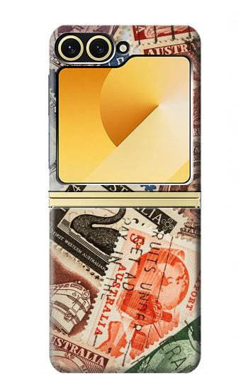 S3900 Timbres Etui Coque Housse pour Samsung Galaxy Z Flip 6, Flip 7 FE