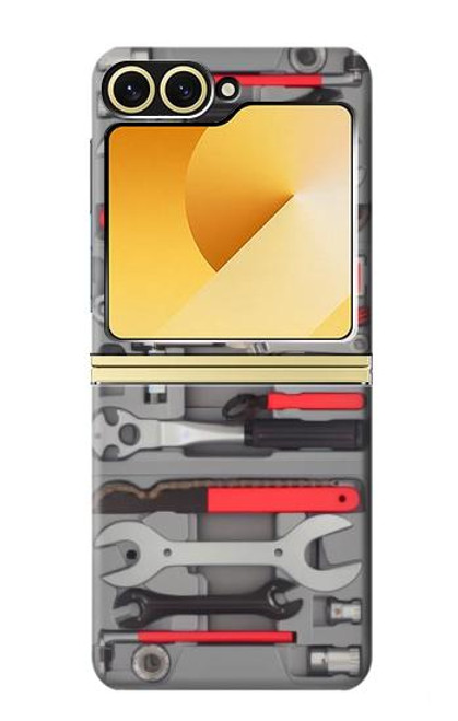 S3921 Outil de réparation de vélo Peinture graphique Etui Coque Housse pour Samsung Galaxy Z Flip 6, Flip 7 FE