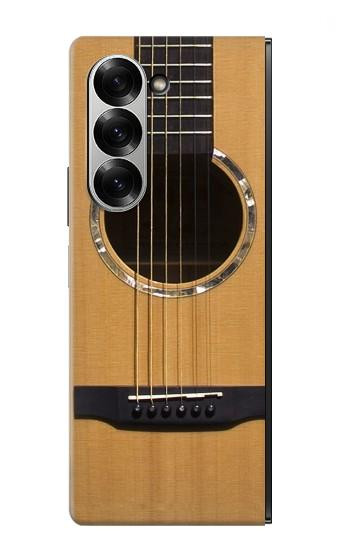 S0057 Guitare acoustique Etui Coque Housse pour Samsung Galaxy Z Fold 6