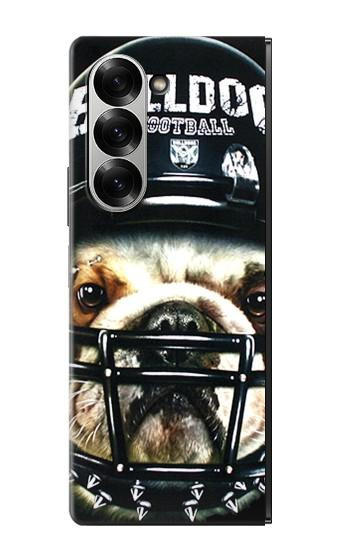 S0098 Bouledogue Football américain Etui Coque Housse pour Samsung Galaxy Z Fold 6