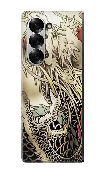 S0122 Yakuza Tatouage Etui Coque Housse pour Samsung Galaxy Z Fold 6