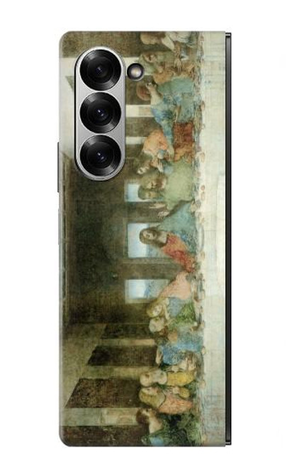 S0173 Leonardo Da Vinci La Cène Etui Coque Housse pour Samsung Galaxy Z Fold 6