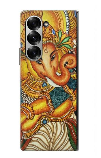 S0440 Dieu hindou Ganesha Etui Coque Housse pour Samsung Galaxy Z Fold 6