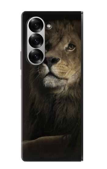 S0472 Lion Etui Coque Housse pour Samsung Galaxy Z Fold 6