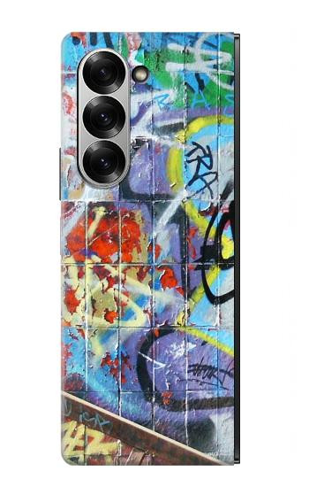 S0588 mur de graffiti Etui Coque Housse pour Samsung Galaxy Z Fold 6