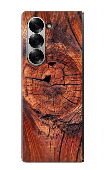 S0603 Bois imprimé graphique Etui Coque Housse pour Samsung Galaxy Z Fold 6