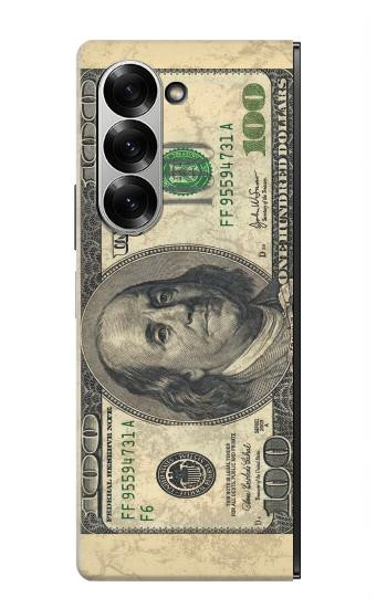 S0702 Dollars d'argent Etui Coque Housse pour Samsung Galaxy Z Fold 6