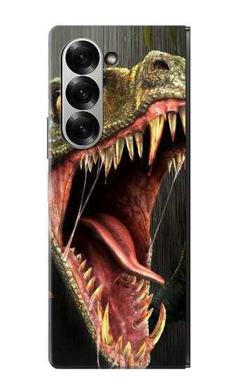 S0923 Dinosaur T-Rex Etui Coque Housse pour Samsung Galaxy Z Fold 6