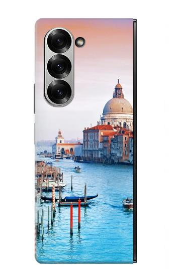 S0982 Beauté de Venise Italie Etui Coque Housse pour Samsung Galaxy Z Fold 6