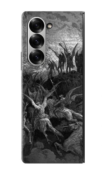 S1026 Gustave Doré Paradis perdu Etui Coque Housse pour Samsung Galaxy Z Fold 6