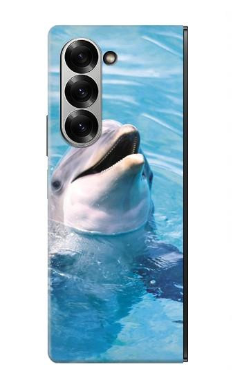 S1291 Les Dauphins en Mer Etui Coque Housse pour Samsung Galaxy Z Fold 6