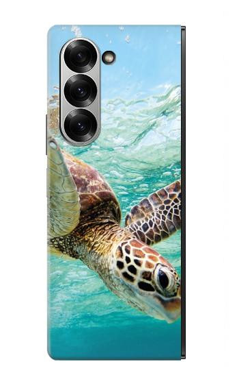 S1377 Océan tortue de mer Etui Coque Housse pour Samsung Galaxy Z Fold 6