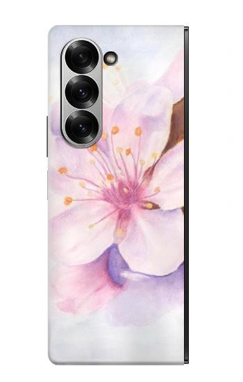 S1415 Fleur de Sakura Art Etui Coque Housse pour Samsung Galaxy Z Fold 6