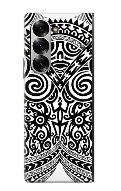S1655 Tatouage maori Etui Coque Housse pour Samsung Galaxy Z Fold 6