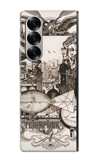 S1681 Dessin steampunk Etui Coque Housse pour Samsung Galaxy Z Fold 6