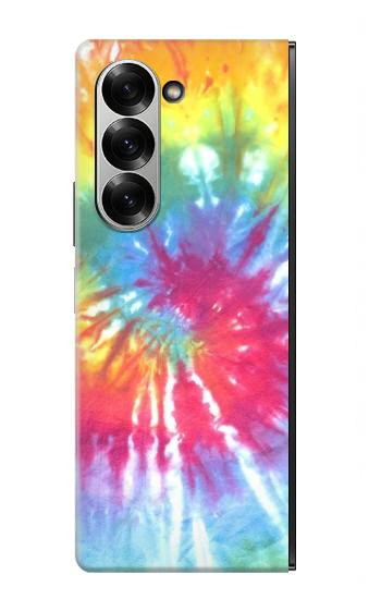 S1697 Tie Dye coloré imprimé graphique Etui Coque Housse pour Samsung Galaxy Z Fold 6