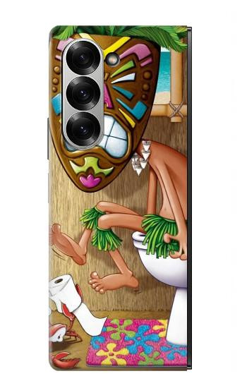 S1702 Tiki Homme Toilette Etui Coque Housse pour Samsung Galaxy Z Fold 6