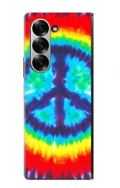 S1870 Tie Dye Paix Etui Coque Housse pour Samsung Galaxy Z Fold 6