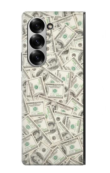 S2077 Billets Dollar argent Etui Coque Housse pour Samsung Galaxy Z Fold 6