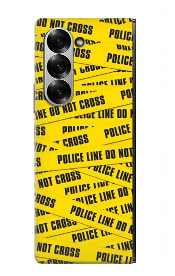S2088 Banderole de la police ne pas dépasser Etui Coque Housse pour Samsung Galaxy Z Fold 6