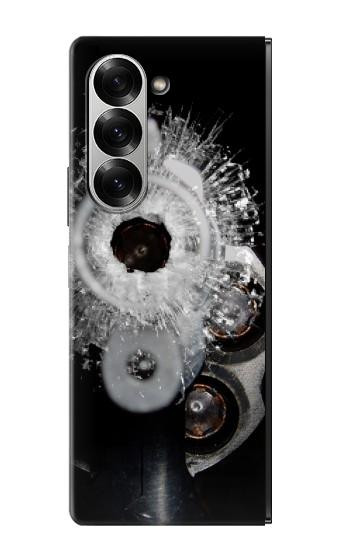 S2387 Verre bullet Trou Pistolet Etui Coque Housse pour Samsung Galaxy Z Fold 6