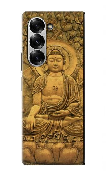 S2452 Bouddha Bas relief Art Imprimé Graphique Etui Coque Housse pour Samsung Galaxy Z Fold 6