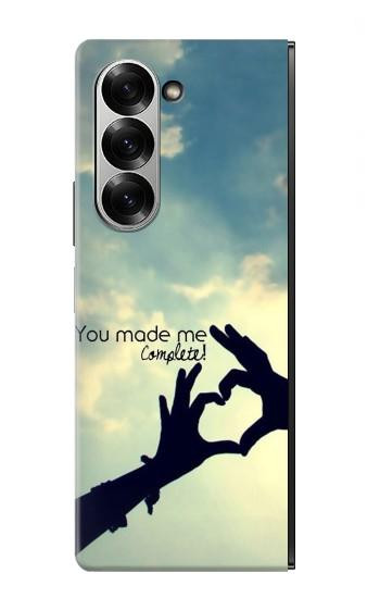 S2640 Vous avez fait de moi l'amour complet Etui Coque Housse pour Samsung Galaxy Z Fold 6