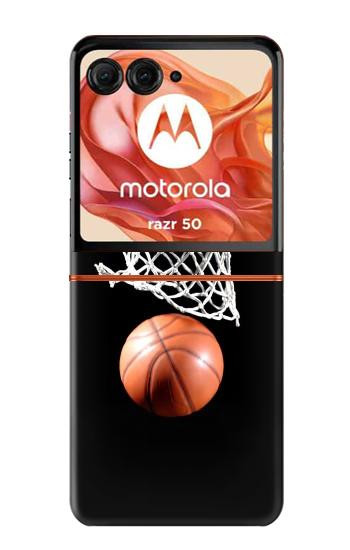 S0066 Le basket-ball Etui Coque Housse pour Motorola Razr 70,60,50, Razr (2026, 2025, 2024)