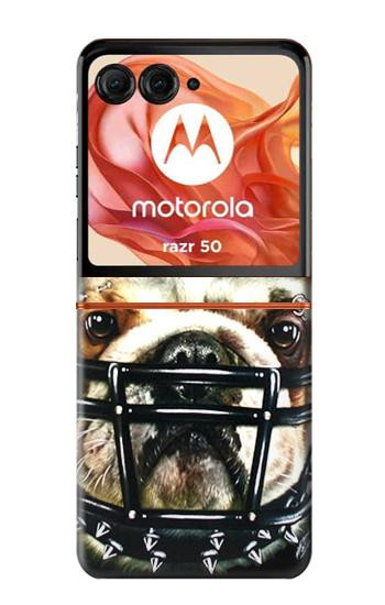 S0098 Bouledogue Football américain Etui Coque Housse pour Motorola Razr 70,60,50, Razr (2026, 2025, 2024)