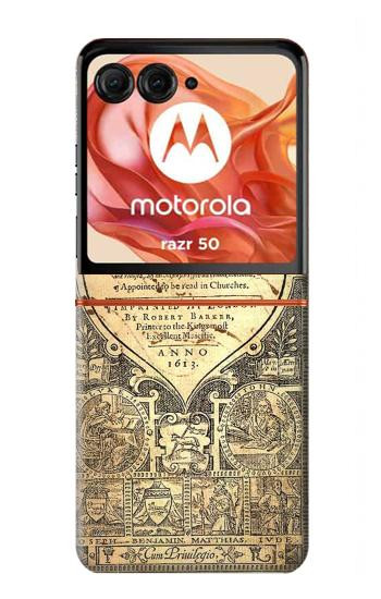 S0330 Bible Etui Coque Housse pour Motorola Razr 70,60,50, Razr (2026, 2025, 2024)